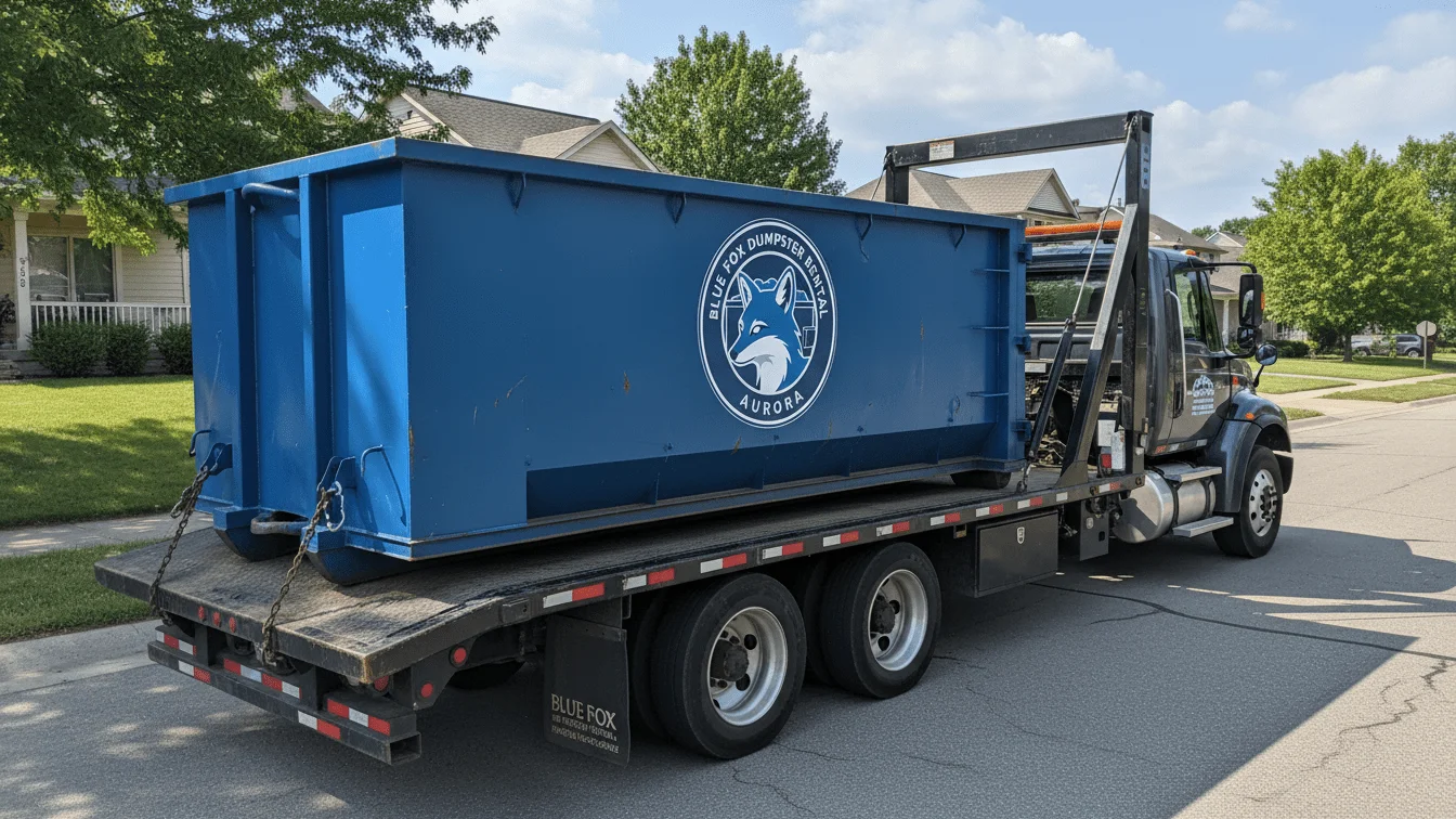 Dumpster Being Delivered-img